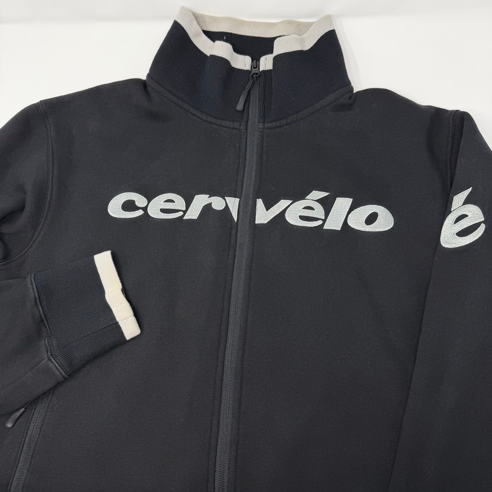 Castelli Cervelo Full Zip Fleece Sweater Jacket Black Mens Size XL